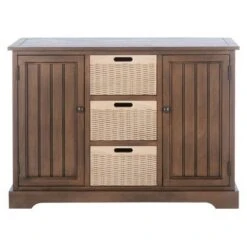Landers 2 Drawers and 3 Baskets Console Table - Safavieh Sand 31 Landers 2 Drawers and 3 Baskets Console Table - Safavieh Sand -Console Tables Sales unnamed file 468