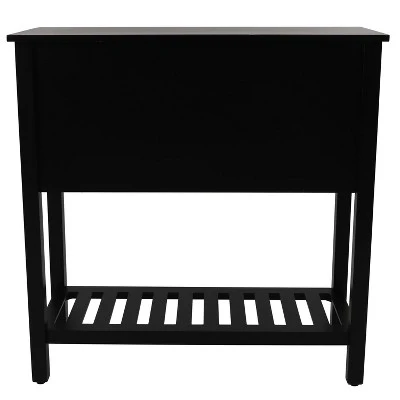 Decor Therapy Bailey Bead Board 4 Drawer Console Table - Décor Therapy Red 5 Decor Therapy Bailey Bead Board 4 Drawer Console Table - Décor Therapy Red - Image 3