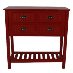 Decor Therapy Bailey Bead Board 4 Drawer Console Table - Décor Therapy Red 24 Decor Therapy Bailey Bead Board 4 Drawer Console Table - Décor Therapy Red -Console Tables Sales unnamed file 4689