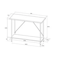 Wood and Metal Console Table - Room Essentials™ Black 10 Wood and Metal Console Table - Room Essentials™ Black -Console Tables Sales unnamed file 47