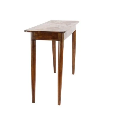 Modern Wood Rectangle Console Table - Olivia & May Brown 9 Modern Wood Rectangle Console Table - Olivia & May Brown - Image 7
