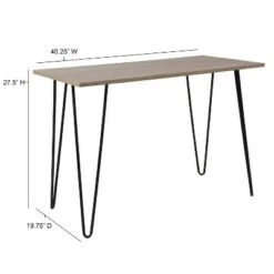 Oak Console Table Brown - Riverstone Furniture