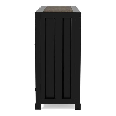 Murka 2 Open Shelf Console Table - miBasics Gunmetal Powder Coating 5 Murka 2 Open Shelf Console Table - miBasics Gunmetal Powder Coating - Image 3