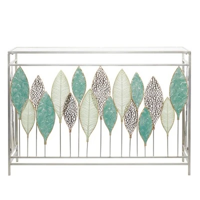 Olivia & May Contemporary Iron Console Table - Olivia & May 6 Olivia & May Contemporary Iron Console Table - Olivia & May - Image 4