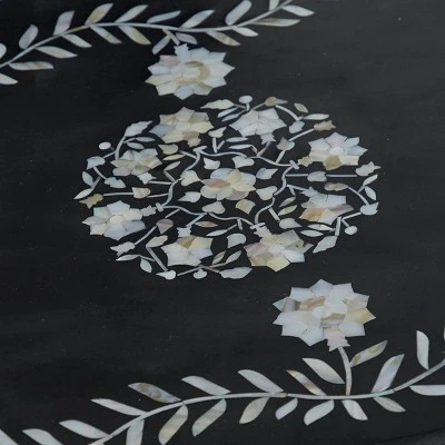 Olivia & May Eclectic Wood Console Table Gold - Olivia & May 5 Olivia & May Eclectic Wood Console Table Gold - Olivia & May - Image 3