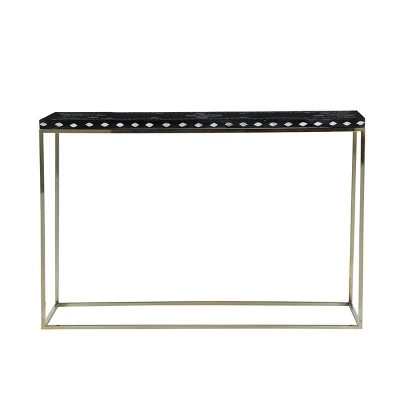 Olivia & May Eclectic Wood Console Table Gold - Olivia & May 7 Olivia & May Eclectic Wood Console Table Gold - Olivia & May - Image 5