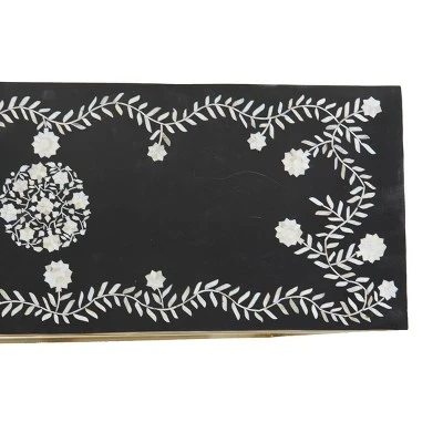 Olivia & May Eclectic Wood Console Table Gold - Olivia & May 10 Olivia & May Eclectic Wood Console Table Gold - Olivia & May - Image 8