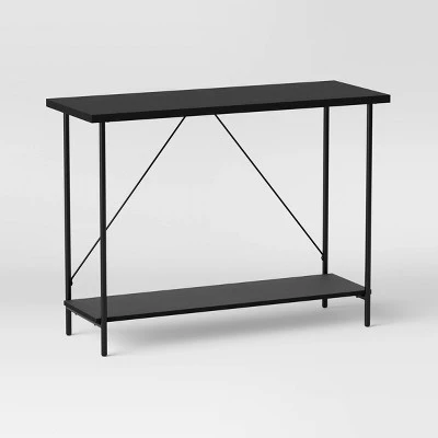 Wood and Metal Console Table - Room Essentials™ Black 6 Wood and Metal Console Table - Room Essentials™ Black - Image 4