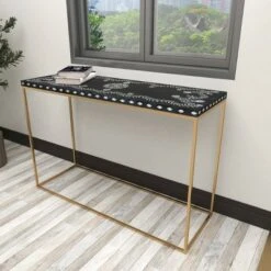 Olivia & May Eclectic Wood Console Table Gold - Olivia & May 31 Olivia & May Eclectic Wood Console Table Gold - Olivia & May -Console Tables Sales unnamed file 4802