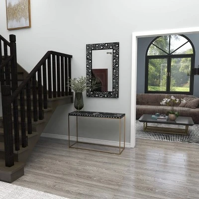 Olivia & May Eclectic Wood Console Table Gold - Olivia & May 18 Olivia & May Eclectic Wood Console Table Gold - Olivia & May - Image 16