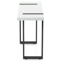 Druse Sofa Table with U-Shaped Legs White/Black - miBasics 11 Druse Sofa Table with U-Shaped Legs White/Black - miBasics -Console Tables Sales unnamed file 4812