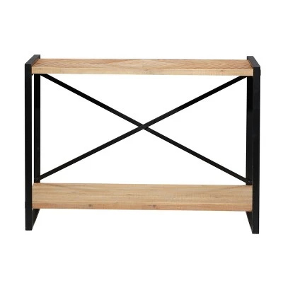Olivia & May Industrial Wood Console Table Brown - Olivia & May 7 Olivia & May Industrial Wood Console Table Brown - Olivia & May - Image 5