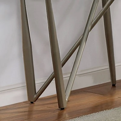 Escalon Sofa Table with Glass Top Champagne - miBasics 4 Escalon Sofa Table with Glass Top Champagne - miBasics - Image 2