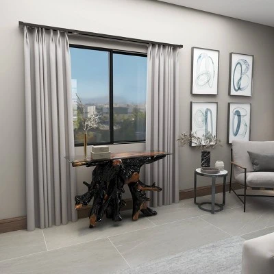 Olivia & May Contemporary Teak Wood Console Table Gold - Olivia & May 20 Olivia & May Contemporary Teak Wood Console Table Gold - Olivia & May - Image 18