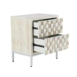 Olivia & May Set of 3 Contemporary Wood Console Tables Beige - Olivia & May -Console Tables Sales unnamed file 4925