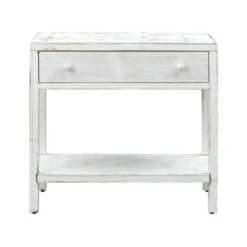Kelton 1 Drawer Console Table White Wash - Treasure Trove Accents