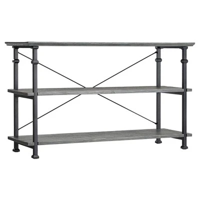 Ronay Rustic Industrial Console Table - Inspire Q® Brown 10 Ronay Rustic Industrial Console Table - Inspire Q® Brown - Image 8