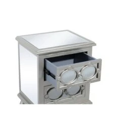 Olivia & May Set of 3 Glam Mirrored Wood Console Tables Silver - Olivia & May 25 Olivia & May Set of 3 Glam Mirrored Wood Console Tables Silver - Olivia & May -Console Tables Sales unnamed file 4956