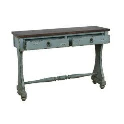 Distressed Two-Tone Entryway Console Table River Blue - HomeFare 12 Distressed Two-Tone Entryway Console Table River Blue - HomeFare -Console Tables Sales unnamed file 4970