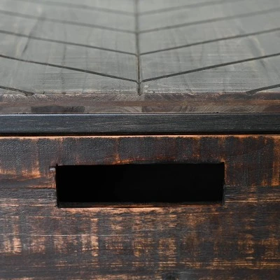 44" Thomas Wood Console Table Dark Brown - Abbyson Living 5 44" Thomas Wood Console Table Dark Brown - Abbyson Living - Image 3