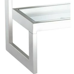 Studio 55D Modern Chrome Rectangular Console Table 39 1/2" x 13 3/4" Clear Glass Silver for Living Room Home House Entryway Office 9 Studio 55D Modern Chrome Rectangular Console Table 39 1/2" x 13 3/4" Clear Glass Silver for Living Room Home House Entryway Office -Console Tables Sales unnamed file 5007