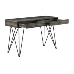 Alvara Court Occasional 2 Drawer Console Table - Treasure Trove Accents Charcoal/gray/brown -Console Tables Sales unnamed file 5012