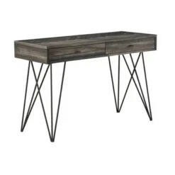 Alvara Court Occasional 2 Drawer Console Table - Treasure Trove Accents Charcoal/gray/brown -Console Tables Sales unnamed file 5017