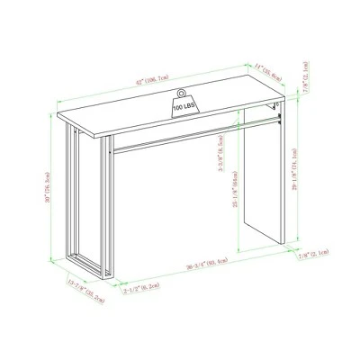 Taki Modern Asymmetrical Waterfall Entry Table - Saracina Home Faux White Marble 9 Taki Modern Asymmetrical Waterfall Entry Table - Saracina Home Faux White Marble - Image 7