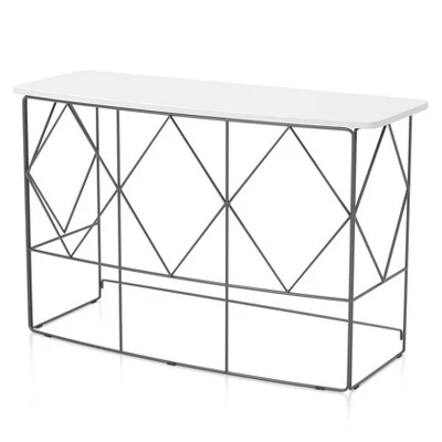 Drixol Rectangle Sofa Table - miBasics White 9 Drixol Rectangle Sofa Table - miBasics White - Image 7
