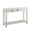 June Rustic Farmhouse Entry Table with Lower Shelf - Saracina Home Brushed White 2 June Rustic Farmhouse Entry Table with Lower Shelf - Saracina Home Brushed White -Console Tables Sales unnamed file 509