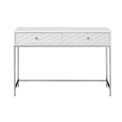 Islander 2 Drawer Console Table White - Treasure Trove Accents 3 Islander 2 Drawer Console Table White - Treasure Trove Accents