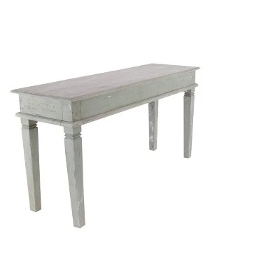 Olivia & May Rustic Mahogany Console Table Gray - Olivia & May 9 Olivia & May Rustic Mahogany Console Table Gray - Olivia & May - Image 7