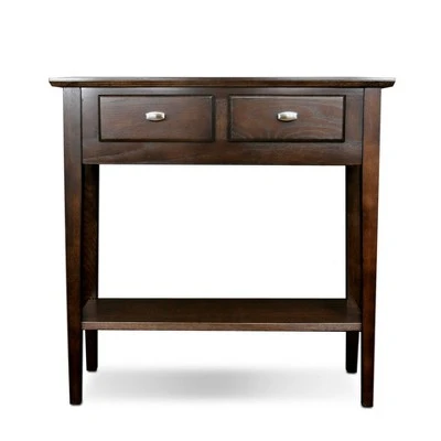 Favorite Finds Hall Console/Sofa Table Chocolate Oak Finish - Leick Home 4 Favorite Finds Hall Console/Sofa Table Chocolate Oak Finish - Leick Home - Image 2