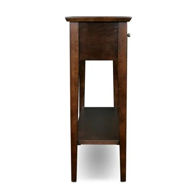 Favorite Finds Hall Console/Sofa Table Chocolate Oak Finish - Leick Home 5 Favorite Finds Hall Console/Sofa Table Chocolate Oak Finish - Leick Home - Image 3