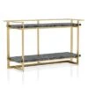 Buntington Faux Marble Top Sofa Table Gold Coating/Black - miBasics 1 Buntington Faux Marble Top Sofa Table Gold Coating/Black - miBasics -Console Tables Sales unnamed file 5212