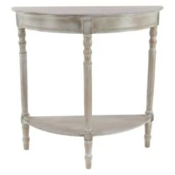 Wood Half Round Console Table Taupe - Olivia & May 10 Wood Half Round Console Table Taupe - Olivia & May -Console Tables Sales unnamed file 5239