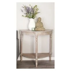 Wood Half Round Console Table Taupe - Olivia & May 11 Wood Half Round Console Table Taupe - Olivia & May -Console Tables Sales unnamed file 5240