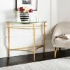 Baur Antique Gold Glass Console Table Gold - Safavieh 2 Baur Antique Gold Glass Console Table Gold - Safavieh -Console Tables Sales unnamed file 5270