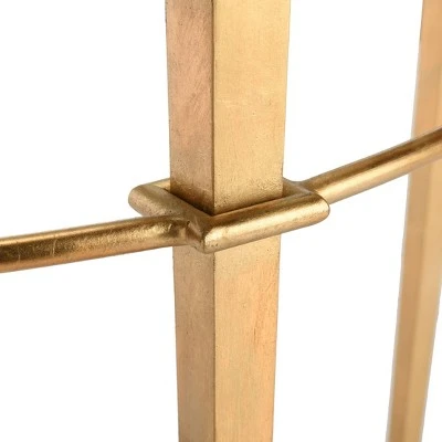 Baur Antique Gold Glass Console Table Gold - Safavieh 8 Baur Antique Gold Glass Console Table Gold - Safavieh - Image 6