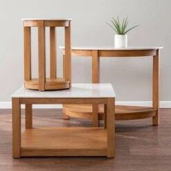 Vebell Demilune Console Table White/Natural - Aiden Lane 12 Vebell Demilune Console Table White/Natural - Aiden Lane -Console Tables Sales unnamed file 5294