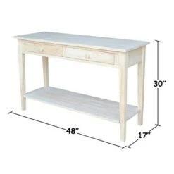 Spencer Console Server Table Unfinished Light Brown - International Concepts 19 Spencer Console Server Table Unfinished Light Brown - International Concepts -Console Tables Sales unnamed file 531