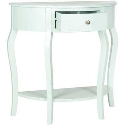 Jan Demilune Small Console - Celadon - Safavieh 4 Jan Demilune Small Console - Celadon - Safavieh - Image 2