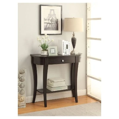 Breighton Home Newport Hailey Console Table - Convenience Concepts Brown 4 Breighton Home Newport Hailey Console Table - Convenience Concepts Brown - Image 2