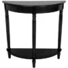 Oriental Furniture 31" Half Round Console Table Black -Console Tables Sales unnamed file 5396