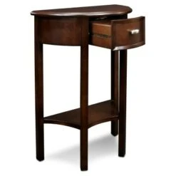 Demilune Hall Stand - Chocolate Cherry - Leick Home -Console Tables Sales unnamed file 5424