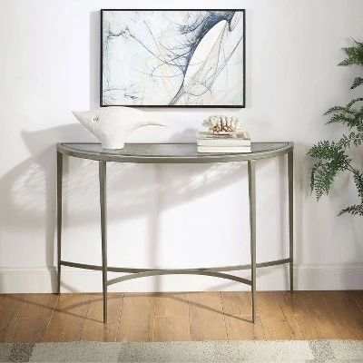 Harding X - Shaped Base Sofa Table Silver - miBasics 4 Harding X - Shaped Base Sofa Table Silver - miBasics - Image 2