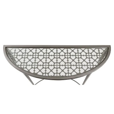 Harding X - Shaped Base Sofa Table Silver - miBasics 6 Harding X - Shaped Base Sofa Table Silver - miBasics - Image 4