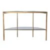 Lenaedo Demilune Console Table Black/White/Gold - Aiden Lane -Console Tables Sales unnamed file 5449