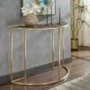 Jocelyn Antique Metal Half Round Sofa Table Gold - Inspire Q -Console Tables Sales unnamed file 5455