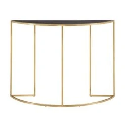 Jocelyn Antique Metal Half Round Sofa Table Gold - Inspire Q -Console Tables Sales unnamed file 5456